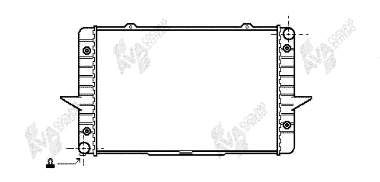 59002064 VAN Wezel radiador refrigeración del motor