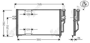 59005086 VAN Wezel condensador aire acondicionado