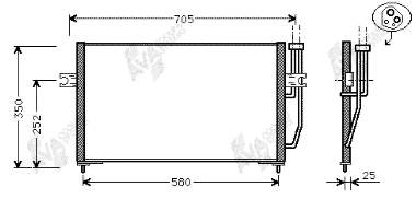 59005094 VAN Wezel condensador aire acondicionado