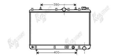 82002005 VAN Wezel radiador refrigeración del motor