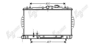 82002034 VAN Wezel radiador refrigeración del motor