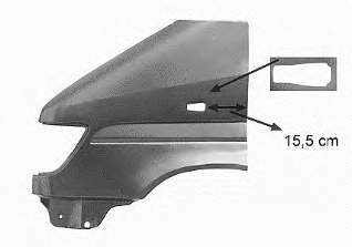 3075656 VAN Wezel guardabarros delantero derecho