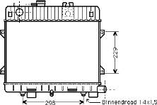 Radiador refrigeración del motor 17111707811 BMW