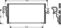 13005164 VAN Wezel condensador aire acondicionado