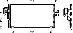 13005183 VAN Wezel condensador aire acondicionado