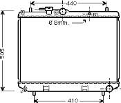 11002043 VAN Wezel radiador refrigeración del motor