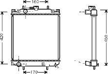 1640097201000 Daihatsu radiador refrigeración del motor