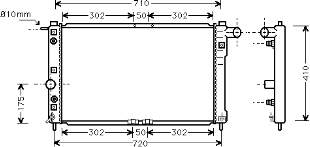 81002010 VAN Wezel radiador refrigeración del motor