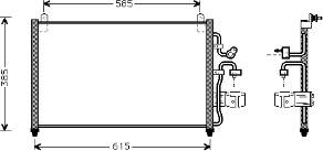 81005013 VAN Wezel condensador aire acondicionado