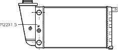 17002097 VAN Wezel radiador refrigeración del motor