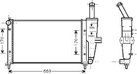 17002208 VAN Wezel radiador refrigeración del motor