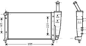 46786267 Fiat/Alfa/Lancia radiador refrigeración del motor