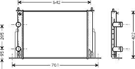 17002244 VAN Wezel radiador refrigeración del motor