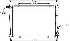 82002053 VAN Wezel radiador refrigeración del motor