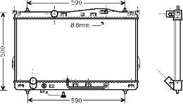 82002078 VAN Wezel radiador refrigeración del motor