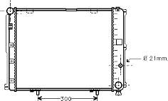 30002126 VAN Wezel radiador refrigeración del motor