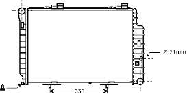 RA0170370 Jdeus radiador refrigeración del motor