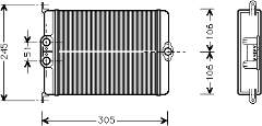 30006239 VAN Wezel radiador de calefacción