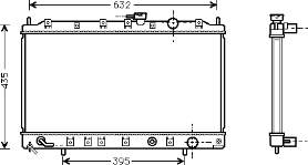 32002129 VAN Wezel radiador refrigeración del motor