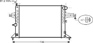 37002272 VAN Wezel radiador refrigeración del motor