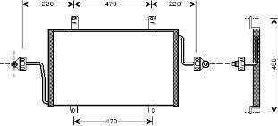 43005279 VAN Wezel condensador aire acondicionado