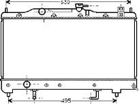 53002238 VAN Wezel radiador refrigeración del motor