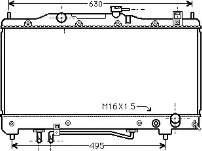 53002240 VAN Wezel radiador refrigeración del motor