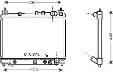 53002259 VAN Wezel radiador refrigeración del motor