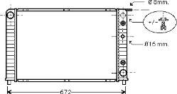 59002089 VAN Wezel radiador refrigeración del motor