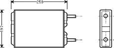  Radiador de calefacción para Volvo 240 P242, P244