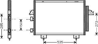 53005281 VAN Wezel condensador aire acondicionado