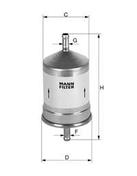 WK661 Mann-Filter filtro combustible