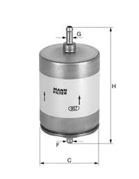 WK413 Mann-Filter filtro combustible