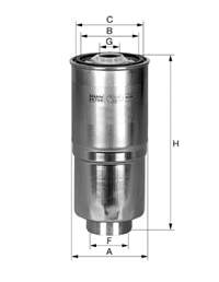 WK8452 Mann-Filter filtro combustible