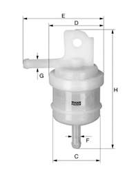 WK3180 Mann-Filter filtro combustible