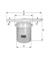 WK4214 Mann-Filter filtro combustible