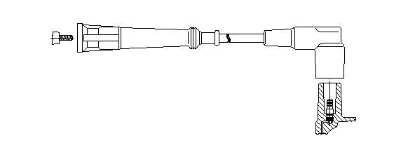 12360 Bremi cable de encendido, cilindro №2, 3