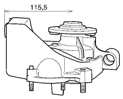 VKPC 82652 SKF bomba de agua