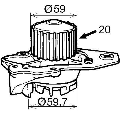 VKPC 83401 SKF bomba de agua