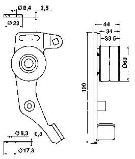 VKM13240 SKF rodillo, cadena de distribución