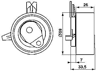 VKM 15202 SKF rodillo, cadena de distribución