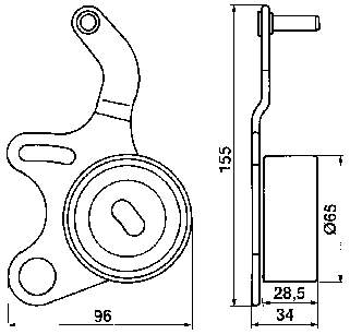 VKM15213 SKF rodillo, cadena de distribución