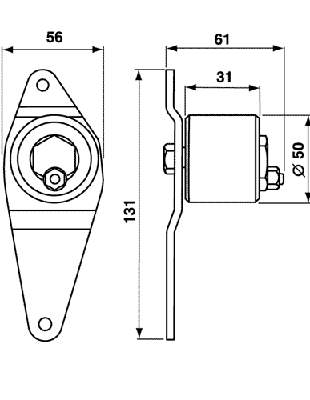 VKM16100 SKF rodillo, cadena de distribución