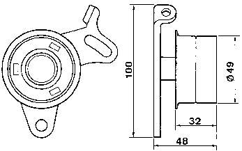 VKM 18100 SKF rodillo, cadena de distribución