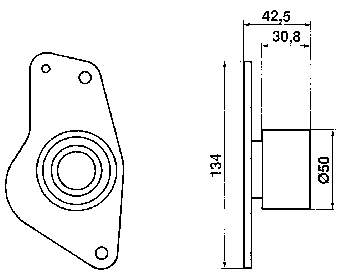 VKM 26102 SKF rodillo intermedio de correa dentada