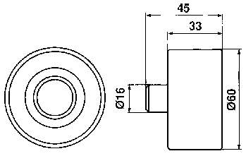 VKM 26211 SKF rodillo intermedio de correa dentada