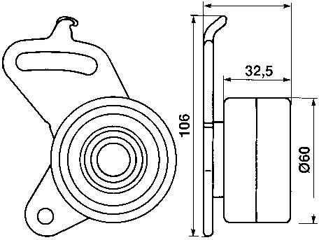 VKM71001 SKF rodillo, cadena de distribución