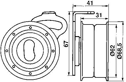 VKM 71100 SKF rodillo, cadena de distribución