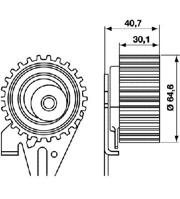 VKM 12172 SKF rodillo, cadena de distribución