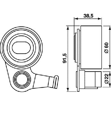 VKM71012 SKF rodillo, cadena de distribución